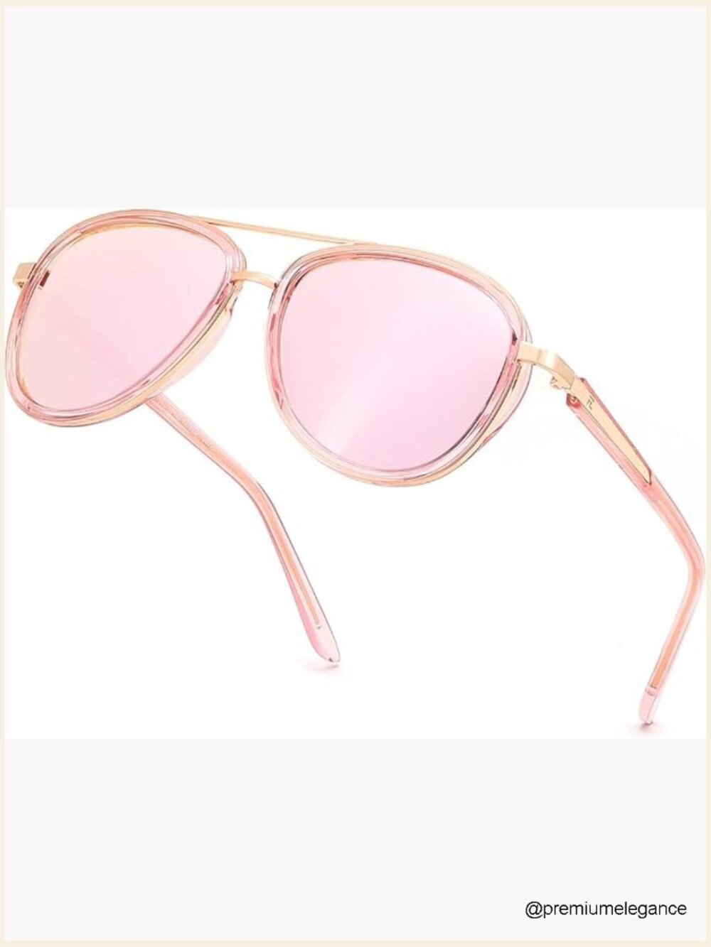 Retro Polarized Aviator Sunglasses for Women Men Square UV400 Protection